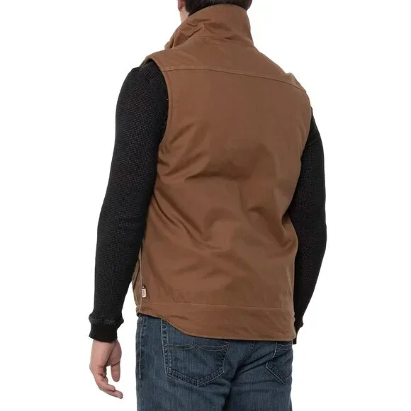 NEW $225 Carhartt Fire-Resistant Quick Duck Vest!BrownInsulatedDWR103387